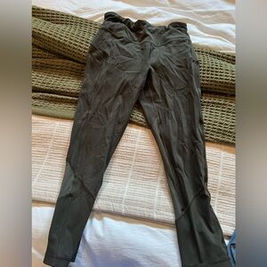 Lululemon capri army green leggings